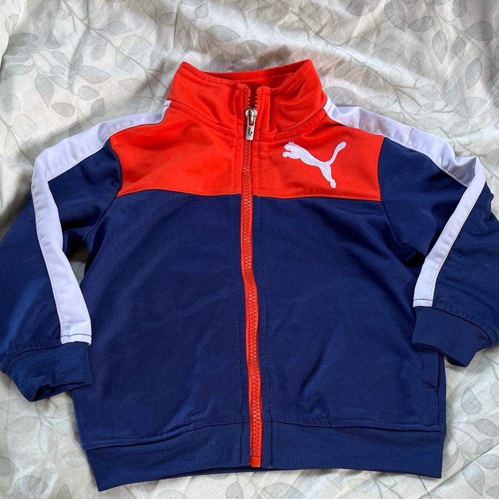 2T Puma  Red and Navy Track Jacket (with free bonus track pants)